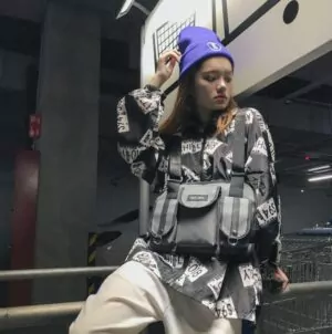 Large Nylon Shoulder Bag