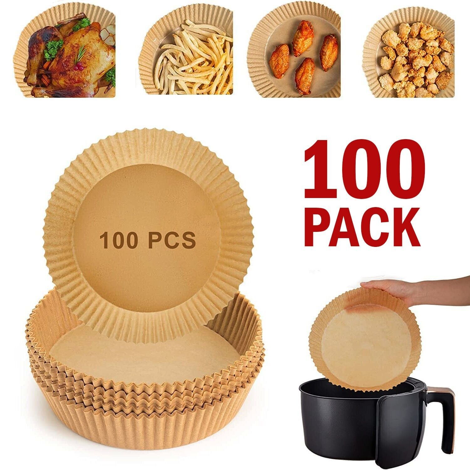 Disposable Air Fryer Liners for Roasting and Microwave 6 Twokee.com