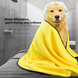 Yellow Quick-Dry Pet Towel