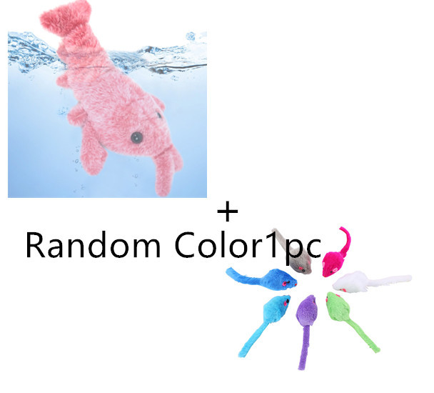 Electric USB Charging Jumping Shrimp Pet Toy 6 Twokee.com