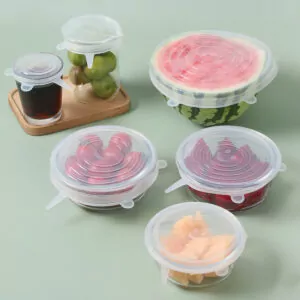 6-Piece Silicone Stretch Lids Freshness