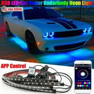 LED Under Car Glow System with Music Sync