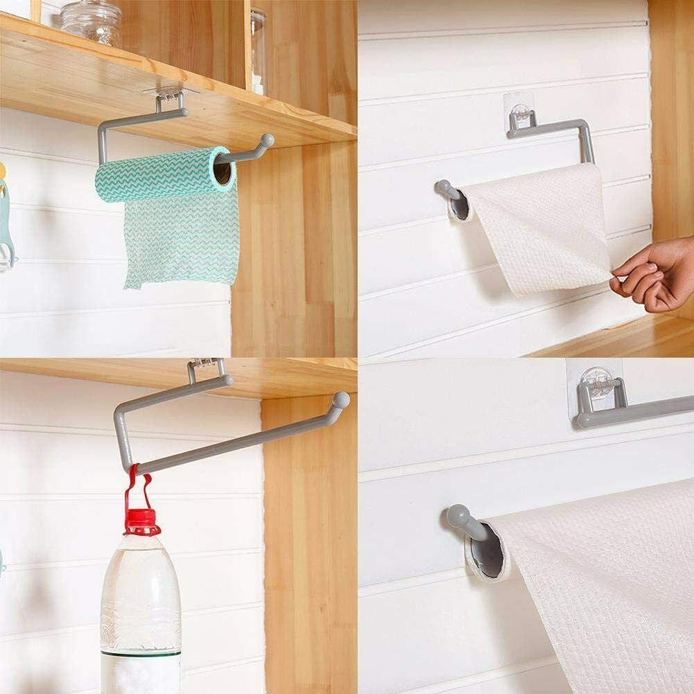 Self-Adhesive Wall-Mount Paper Towel Holder for Kitchen and Bathroom 3 Twokee.com