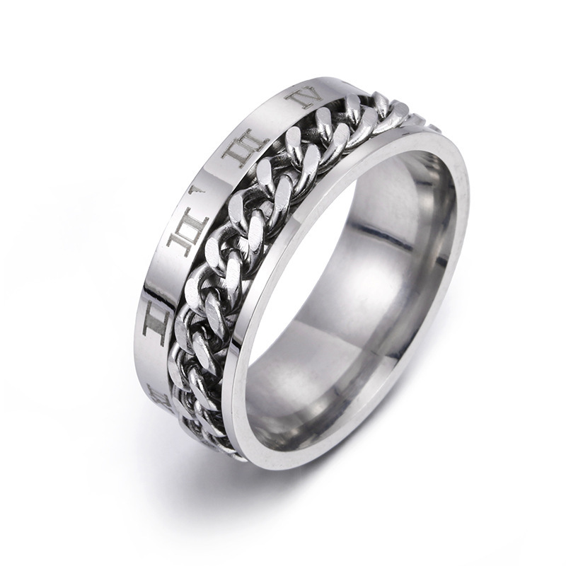 Titanium Steel Digital Ring 7 Twokee.com