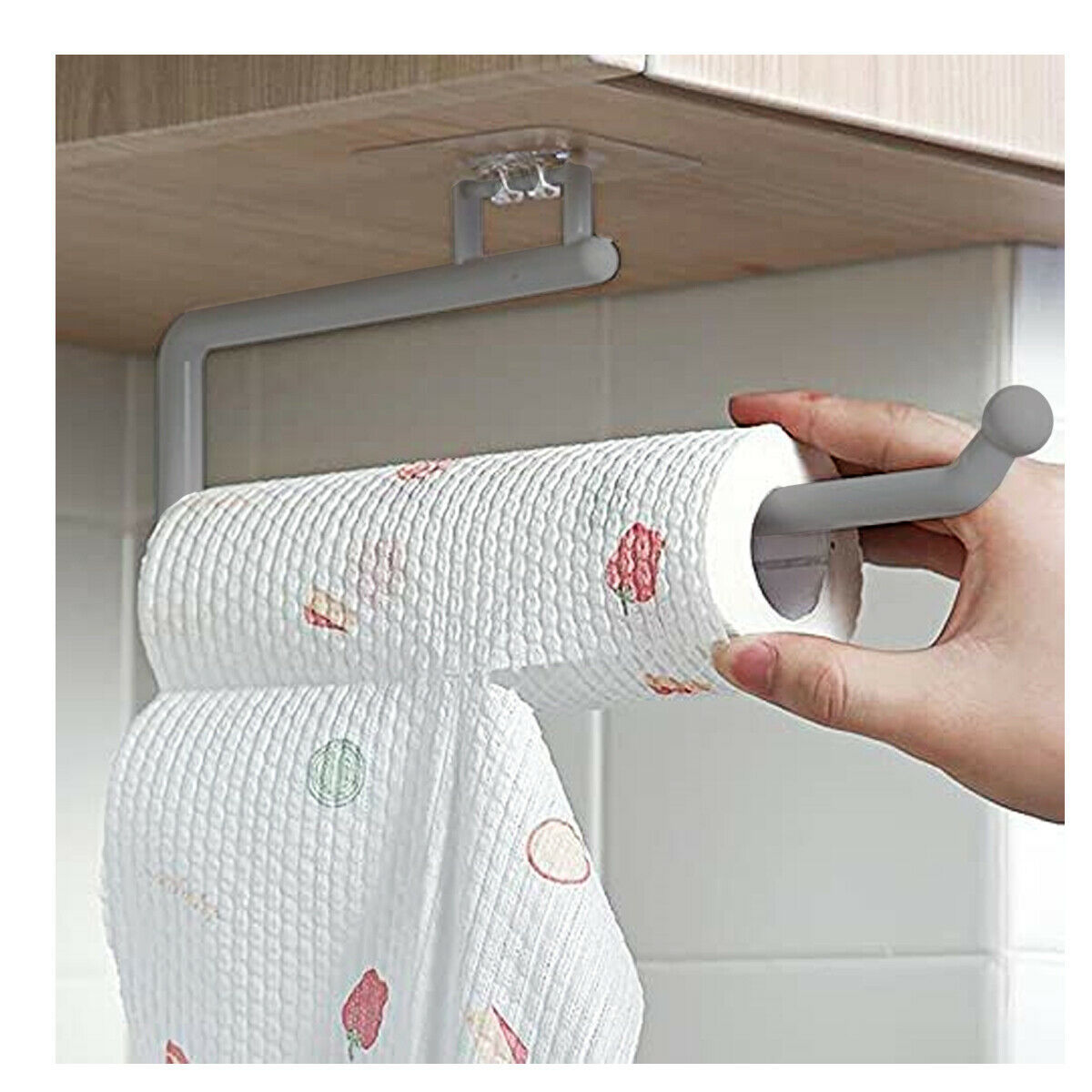 Self-Adhesive Wall-Mount Paper Towel Holder for Kitchen and Bathroom 2 Twokee.com