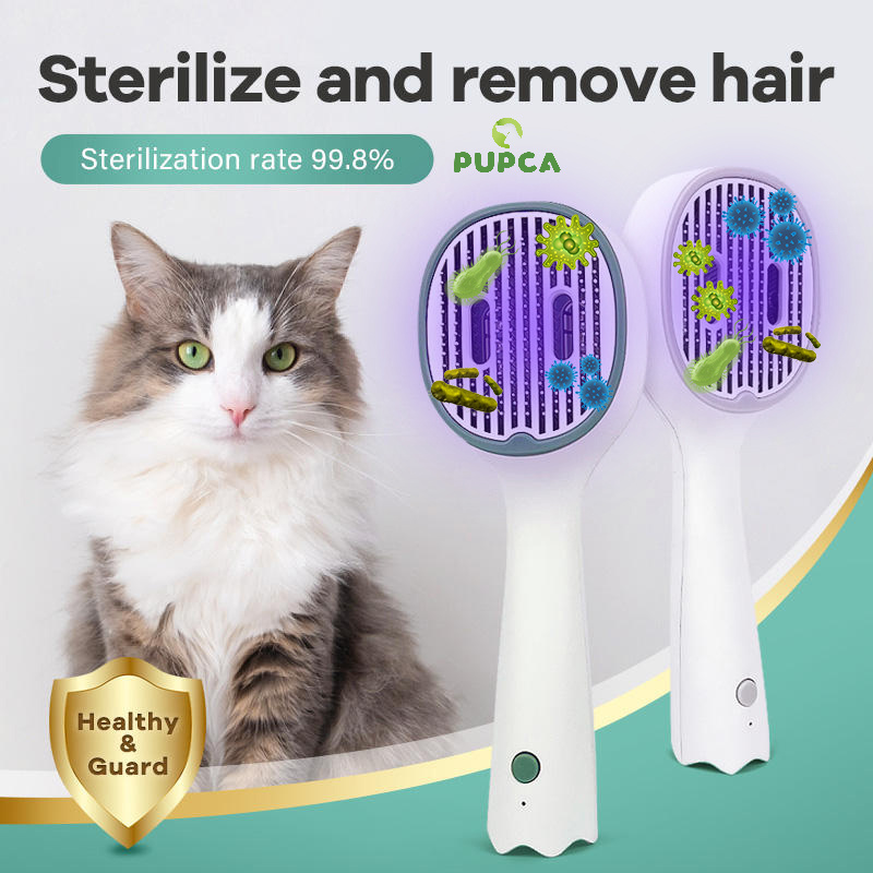 Cat Comb Dog Hair Remover Brush with UVC Sterilization 1 Cat Comb Dog Hair Remover Brush