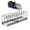 Adjustable Pan Organizer with 10 Dividers - Black