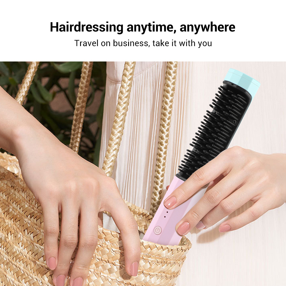 Portable Rechargeable Hair Straightener and Curler 3 Twokee.com