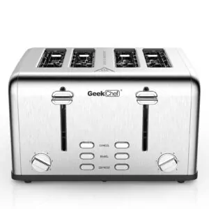  Stainless Steel 4-Slice Toaster
