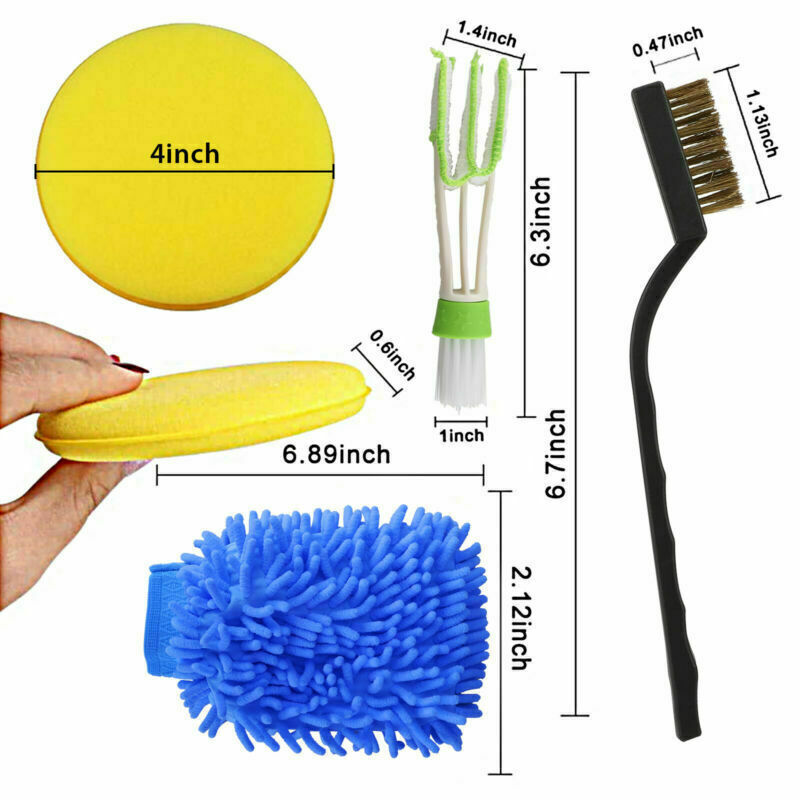 Car Detailing Brush Kit 13-Piece 7 Twokee.com
